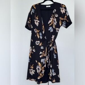 Aritzia Babton wallace dress floral size M